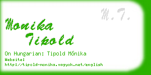monika tipold business card